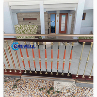 Systèmes de main courantes modernes en aluminium et en fer forgé pour une utilisation intérieure/extérieure, garde-corps de terrasse et garde-corps d'escalier (étanches)