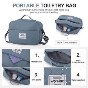 Bolsa de <span class=keywords><strong>viaje</strong></span> Weekender para <span class=keywords><strong>mujer</strong></span> con compartimento para zapatos, lona nocturna con <span class=keywords><strong>neceser</strong></span>, almacenamiento de artículos personales - Product Image 2