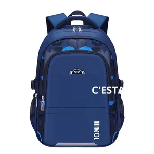 2025 nueva mochila de estudiante de moda de gran capacidad para Primaria <span class=keywords><strong>Junior</strong></span> High School poliéster grado 3-6-9 sólido para mayores - Product Image 1