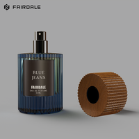Vente en gros de flacons de parfum vides en verre carré de luxe personnalisés, rechargeables, 30 ml/50 ml/100 ml, écologiques, imprimés à l'écran, en bois