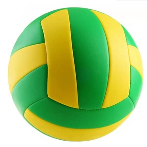 Voleibol suave al aire libre, <span class=keywords><strong>de</strong></span> cuero sintético, amarillo, <span class=keywords><strong>verde</strong></span>, tamaño 5, PVC, para playa, promocional - Product Image 1