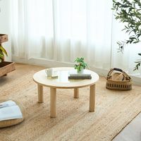 Table basse en bois massif Senwell, style rétro naturel, design moderne, gris, meubles de salon écologiques