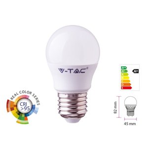 E27หลอดไฟ LED ทรงกลม95 CRI G45 5.5W 470LM เย็น6400K หลอดไฟแสงสว่าง SKU-7493/หลอดไฟ - Product Image 1