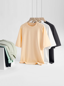 Camiseta Extra Grande para Hombre, 100% Algodón, Transpirable, de Secado Rápido, Cuello Redondo, Manga Corta, Informal, para Verano - Product Image 4