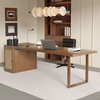 Nouvelle table de réception/bureau moderne en bois massif 2026, double usage pour bureau et chambre