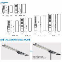 Prix de gros tout en deux lampadaire solaire 90w 3000w lampadaire solaire led extérieur avec caméra de vidéosurveillance