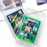 Dalle de Carte Gradée Ultra-Sonore Transparente 35PT Personnalisée en Acrylique pour Cartes à Collectionner, Étui Support de Classement, pour Dalles CGC PSA