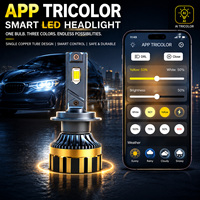Ampoule LED TOPOWL 130W 12V pour FJ Cruiser Tacoma Fit Acura, pièces automobiles, ampoules H7 avec contrôle par application, clignotants IA, nouvelle compatibilité universelle 10000LM