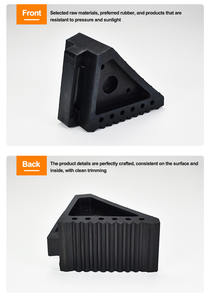 ट्रकों के लिए उच्च गुणवत्ता वाले रबर व्हील डॉक प्लास्टिक व्हील स्टॉपर वेज पार्किंग व्हील ब्लॉक - Product Image 5