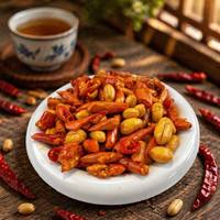 Al por mayor: Cacahuetes crujientes con sabor picante, 20g, snack de chile seco, paquete individual, precio al por mayor OEM