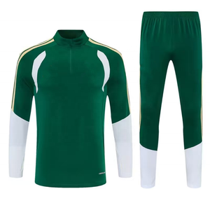 Completo da Allenamento Autunno Inverno Guangxi con Mezza Zip, Maglia a Maniche Lunghe Stampata, Abbigliamento da Calcio Taglia XL, Set Uniforme 100% Poliestere ad Asciugatura Rapida - Product Image 1