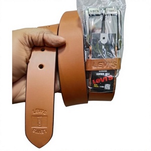 Cinturón de Cuero Genuino Marrón de Alta Calidad, Estilo Vintage, Ecológico, Impermeable, con Hebilla de Pin, Personalizado, con Logotipo de Marca Internacional BS - Product Image 4