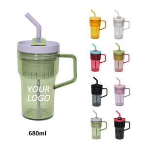 وصل حديثًا كوب قهوة بسعة كبيرة 20 أونصة/40 أونصة مع مقبض مع مصفاة ماصة لمشروب الشاي والقهوة - Product Image 4