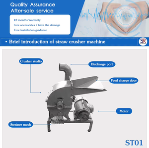 Machine à broyer le substrat de champignons en vente chaude pour la culture des champignons, machine à broyer la paille pour les champignons - Product Image 4