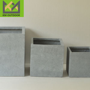 モダンな長方形のファイバーラージポット花瓶ガーデン用品装飾グラスファイバーフラワーポット & プランター - Product Image 5