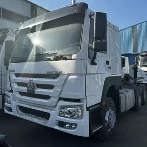 SINOTRUK hzo6 * 4 trailer traktor sepuluh-roda kapasitas beban super 371HP truk berkinerja tinggi