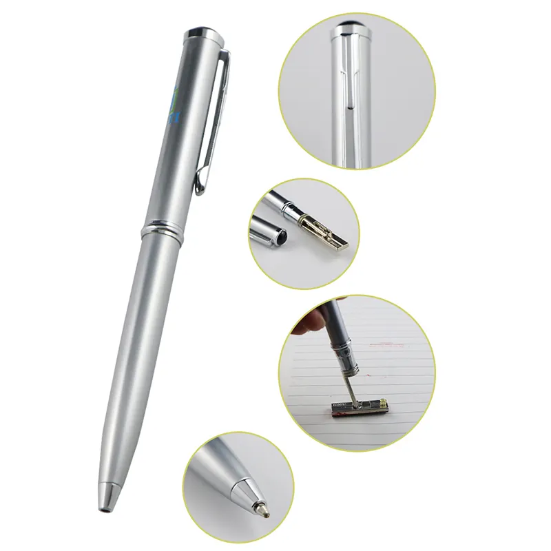 novelty gift items stylos vip sealing pens silver signet self-inking stamp pen with rubber seal