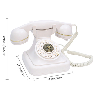 Nuovo Telefono <span class=keywords><strong>Vintage</strong></span> 2025 con Filo per Matrimoni, per Messaggi Audio degli Invitati, Cabina Video Floreale, Libro degli Ospiti con Design Floreale - Product Image 5
