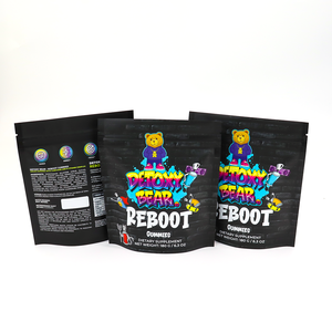 Bolsas Mylar de pie de plástico PE de sellado térmico de alta barrera, resistente a la grasa de aceite, embalaje de grado alimenticio para goma de mascar, grasa a prueba de aceite - Product Image 2