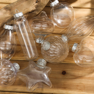 ลูกบอลคริสต์มาสทรงหัวใจรูปดาวห้าแฉกใสแบบทำมือขายดีรุ่นใหม่ ดีไซน์ทันสมัยสร้างสรรค์สำหรับตกแต่งต้นคริสต์มาส - Product Image 1