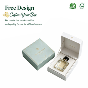 Caja de Embalaje para Set de Perfume Negro y Dorado, Botella de Perfume de 50 ml, Proveedor de Embalaje con Logotipo Personalizado, Embalaje de Regalo de Lujo - Product Image 1