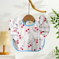Celemek Anti Air Happyflute untuk Anak, Apron PU yang Dapat Dicuci, Desain Kancing Poliester, OEM Motif Hewan dan Bunga, Logo Custom