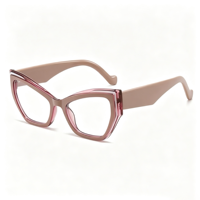 Lunettes anti-lumière bleue SM26005, monture PC œil de chat, lunettes d'ordinateur pour femmes et hommes, lunettes optiques, verres correcteurs bloquant la lumière bleue
