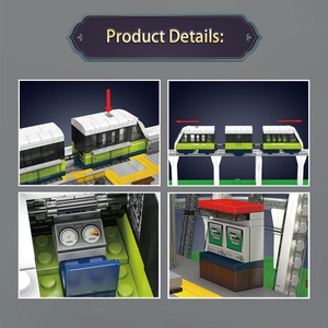 Mould King 12040 1957 Uds <span class=keywords><strong>tren</strong></span> Serie italiano Marconi Express <span class=keywords><strong>Tren</strong></span> Ligero ladrillos modelo técnico juguetes educativos regalo <span class=keywords><strong>de</strong></span> Festival - Product Image 5