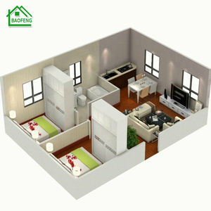 <span class=keywords><strong>Casa</strong></span> contenedor prefabricada de bajo costo en bienes raíces de construcción para hotel - Product Image 2