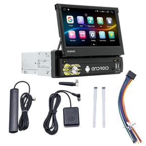 Venda quente 7 Polegada <span class=keywords><strong>Android</strong></span> Touch Screen 1 Din Estéreo <span class=keywords><strong>MP5</strong></span> Carro para DVD <span class=keywords><strong>Player</strong></span> Manual Retrátil <span class=keywords><strong>Auto</strong></span> Eletrônica CarPlay Dual USB - Product Image 2