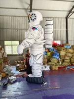 Lumière LED géante gonflable Vaisseau spatial Rocket Free Logo Airship Rocket Inflatables Universe Space Shuttle Missile with Blower