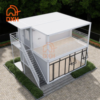 Casa Prefabricada de Fábrica de Fácil Instalación Casas Contenedor Modernas de 2 Pisos Casas Modulares Portátiles Móviles
