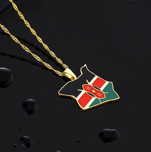 Collier pour femme en acier inoxydable avec pendentif géométrique, chaîne de clavicule, vente en gros, nouveau bijou 2026, style Kenya, offre spéciale - Product Image 1
