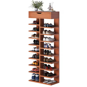 Economical Dustproof Wood Modern Design Foldable 6 Shelves Space-saving Large Capacity <strong>Shoe</strong> <strong>Rack</strong> Household <strong>Shoe</strong> Cabinet <strong>Storage</strong> - Product Image 4
