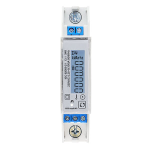 Din Rail LCD tac1100 giai đoạn duy nhất năng lượng kWh <span class=keywords><strong>Meter</strong></span> 230VAC 100A RS485 modbus điện áp hiện tại Hz - Product Image 5