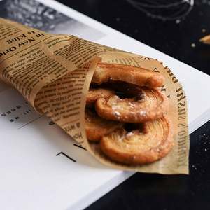 China Food Grade Custom Logo Single Side Wax Coated Greaseproof <b>Paper</b> Tray Liner for Cookware Burger 28*38cm - Product Image 2