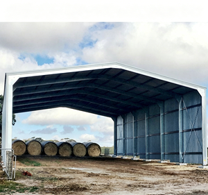 Light Steel Hay Storage Shed, Agricultural Farm Shed with Professional Steel <b>Frame</b> Welding and Cutting Service - Product Image 6