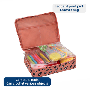 JP Portable Crochet <b>Knitting</b> Set Plastic Yarn Handmade Sewing Tools DIY Needlework <b>Kit</b> with Storage Bag - Product Image 5