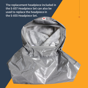 Capot de protection doublé <span class=keywords><strong>3M</strong></span> S-807, couvre-tête unique pour pulvérisation, meulage, soudage, sablage, respirateur PAPR, vente en gros - Product Image 1