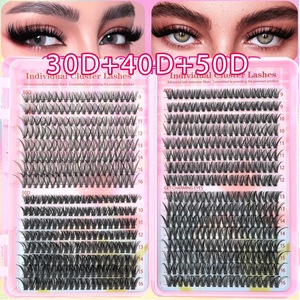 Pestañas Postizas <span class=keywords><strong>de</strong></span> Fábrica, Gruesas y Naturales, Grupos <span class=keywords><strong>de</strong></span> Pestañas Pre-encoladas, Precortadas, Autoadhesivas, Extensión <span class=keywords><strong>de</strong></span> Pestañas DIY, Segmentos <span class=keywords><strong>de</strong></span> Pestañas DIY - Product Image 6