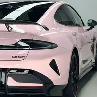 Vinilo PVC Rosa Cristal Personalizable para Envoltura de Coches, Adhesivo para Carrocería