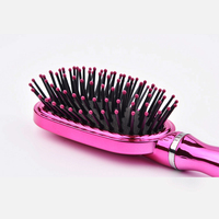 Brosse à cheveux Us Shine Bling pour massage, finition électro-plaquée, brosses à cheveux en céramique, brosse à cheveux pour perruque