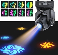 Projecteur LED Mini Moving Head 30W RGBW pour Fabricants d'Éclairage, Contrôle DMX512, IP20, Effet GOBO Beam Shake pour DJ, Discothèque, Club, KTV, Pub