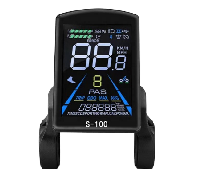 JN SW900 24V-72V UART2 Protocol Colorful LCD Screen Display for E-bikes Waterproof Plug DC Current Brushless Motor