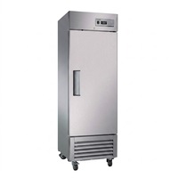 Réfrigérateur vertical commercial à porte simple en acier inoxydable, armoire de refroidissement pour restaurant, supermarché, stockage