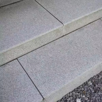 Vente en gros de carreaux en granit gris au design moderne Marches et contremarches Escaliers en pierre naturelle polie pour escaliers et marches à nez arrondi