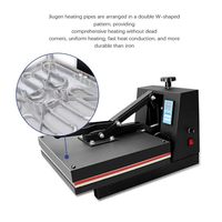 Presse à chaud manuelle escamotable 38x38cm haute pression pour sublimation et transfert thermique sur T-shirts et vêtements (impression à plat)