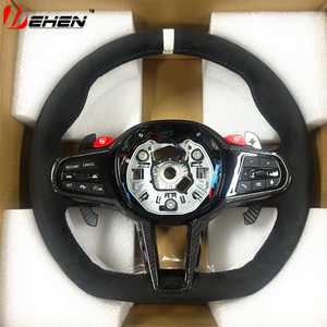 Volant de voiture en fibre de carbone et cuir perforé pour <span class=keywords><strong>Toyota</strong></span> <span class=keywords><strong>Supra</strong></span> GR A90 A91 MKV MK5 <span class=keywords><strong>MK4</strong></span> 2019-2025, volant sport racing - Product Image 2