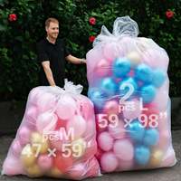 Sacs de transport professionnels pour décorateurs de ballons en latex, sacs de livraison transparents et grands, facilitant le déplacement des ballons, pour la remise des diplômes et Pâques
