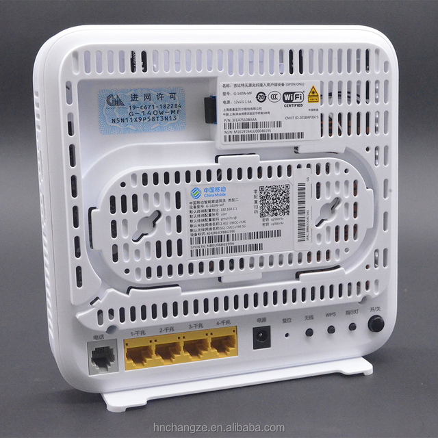 Original Brand New Wifi Modem XPON ONU 4GE English Firmware 2.4G&5& Dual Band G-140W-MF Optical Network WIFI ONU Router